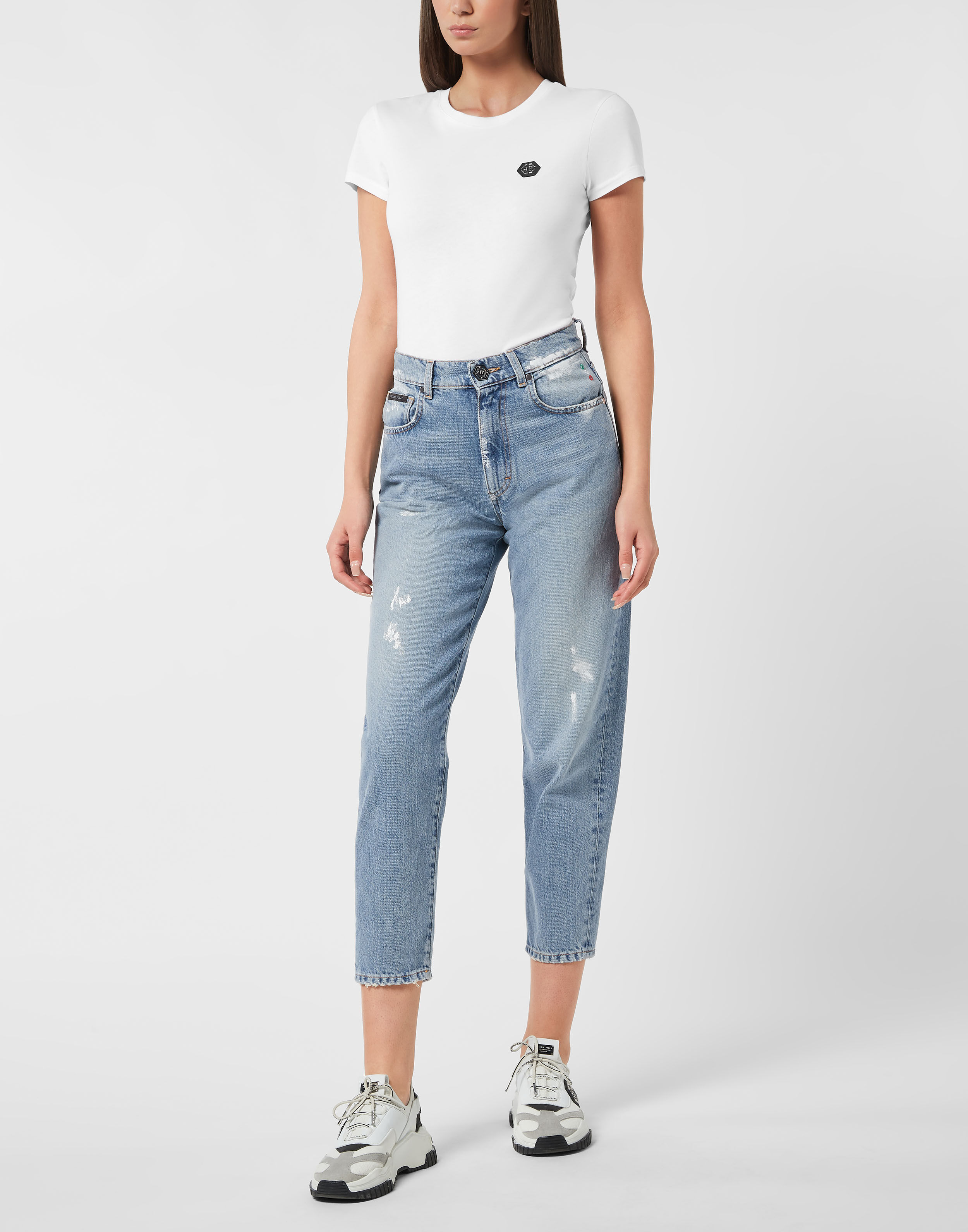 Calças Jeans Mom Fit Hexagon