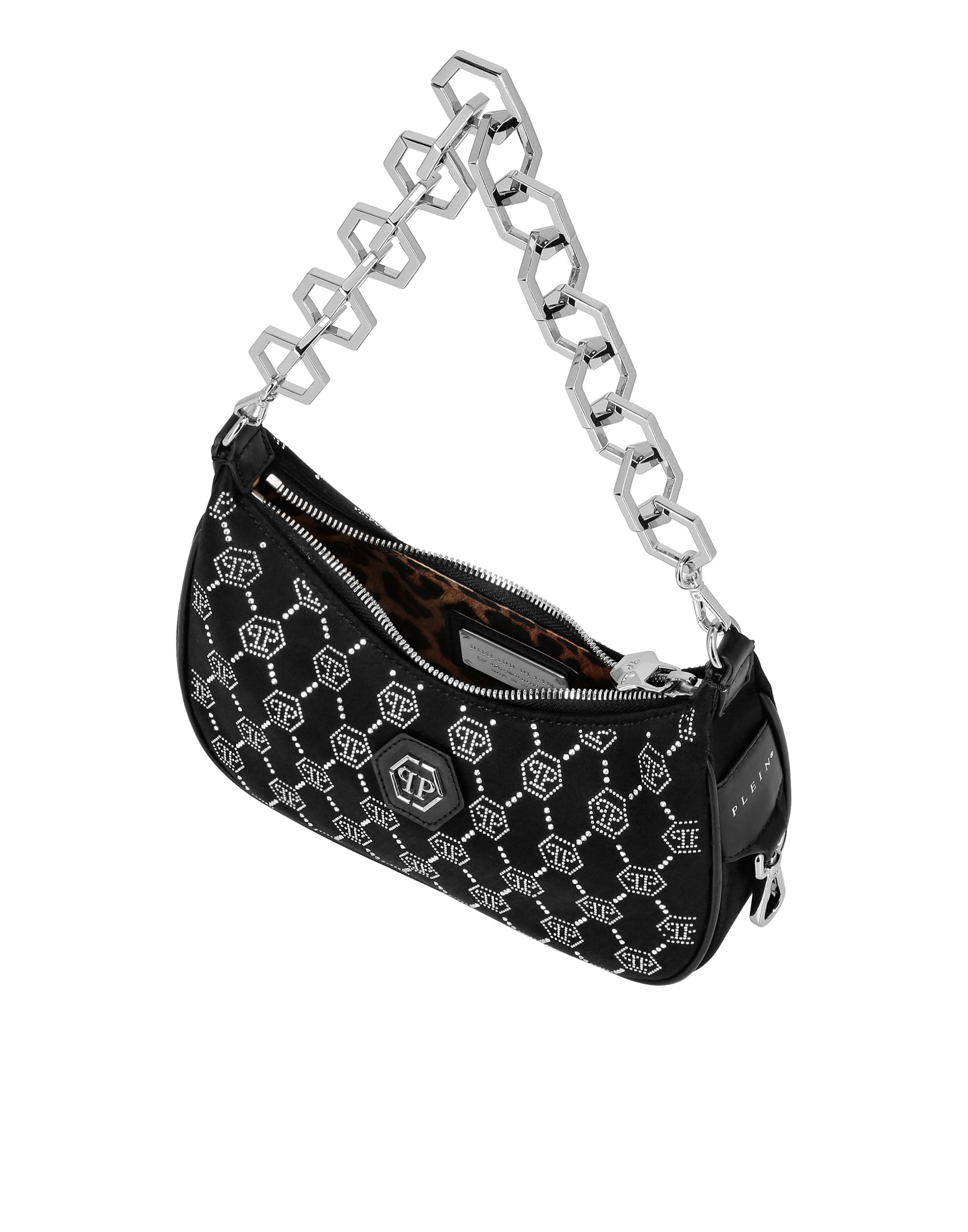Bolsa de Ombro em Satin com Monograma