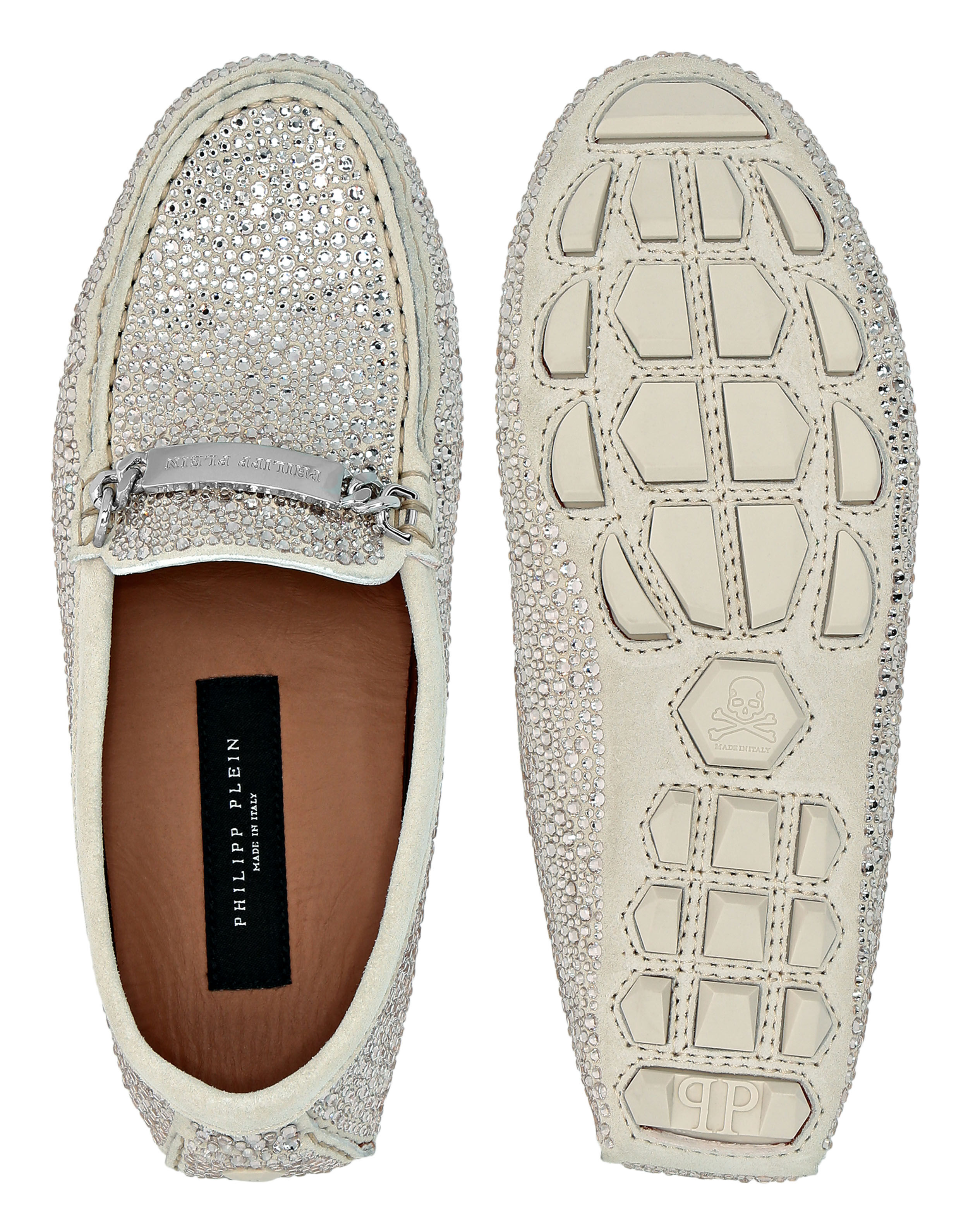 Mocassim de Camurça com Strass