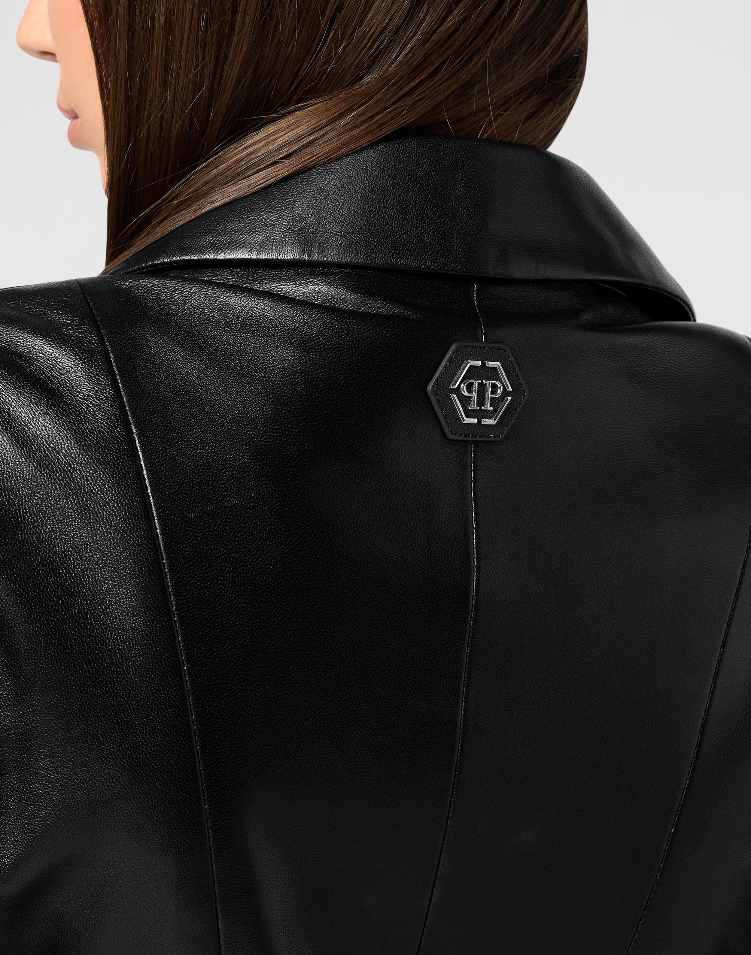 Blazer de Couro Vintage LS Flame
