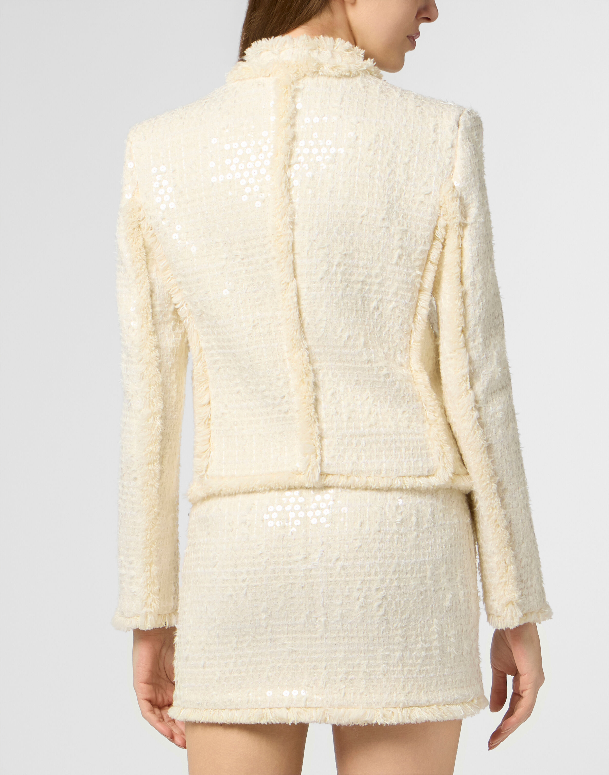 Bolero Tweed com Strass