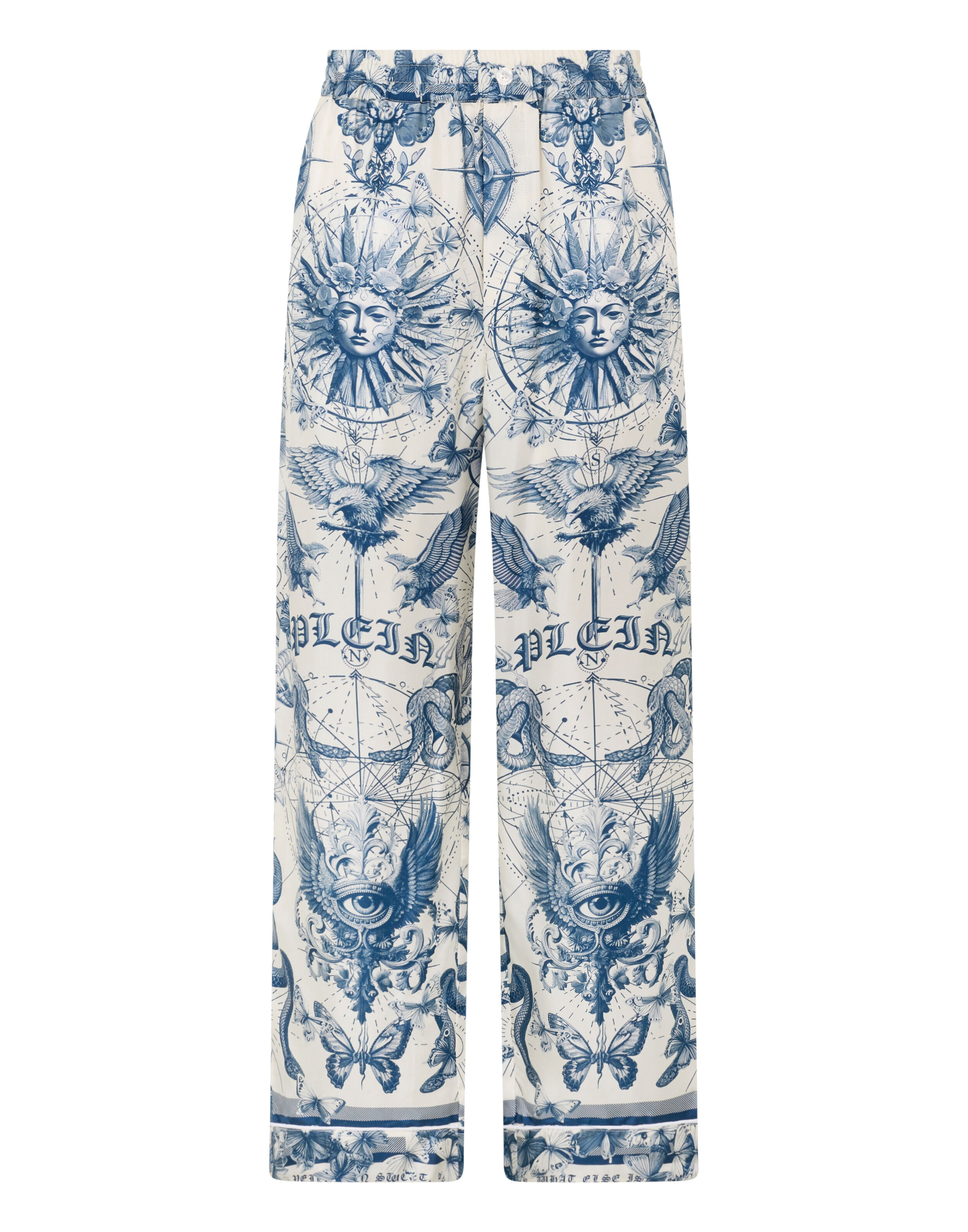 Pijama de Seda com Tattoo de Borboleta