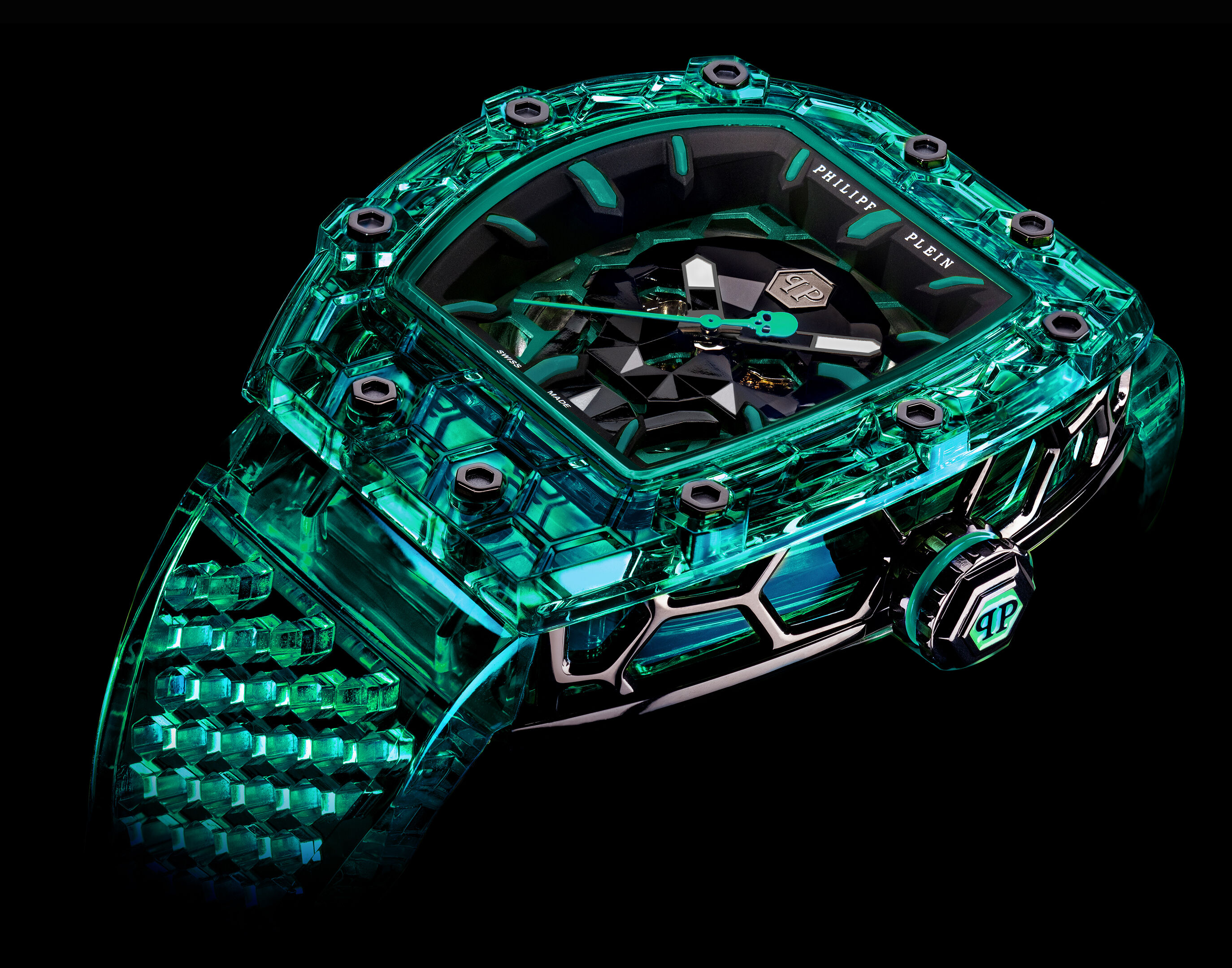 Relógio Crypto King Atomic Emerald