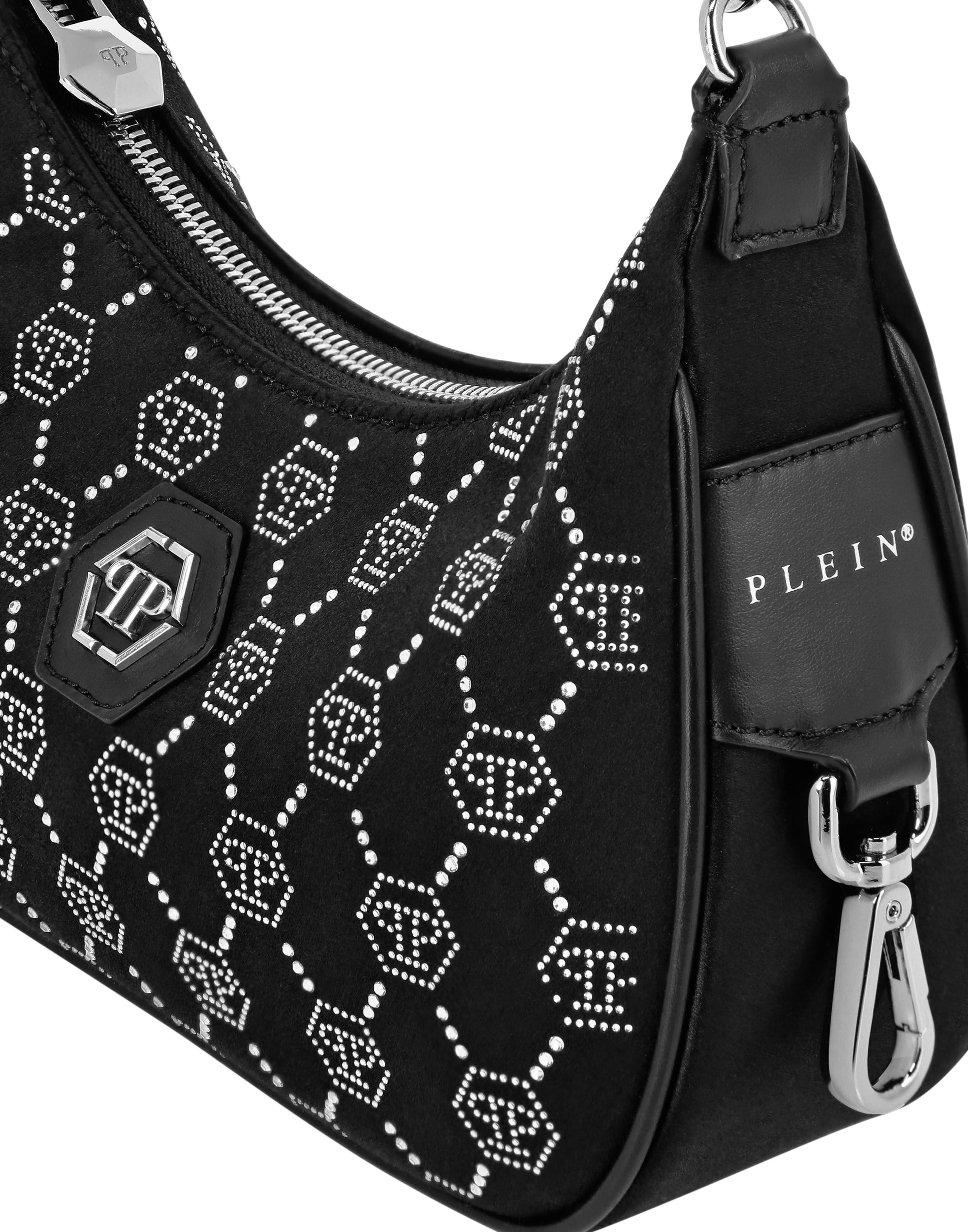 Bolsa de Ombro em Satin com Monograma